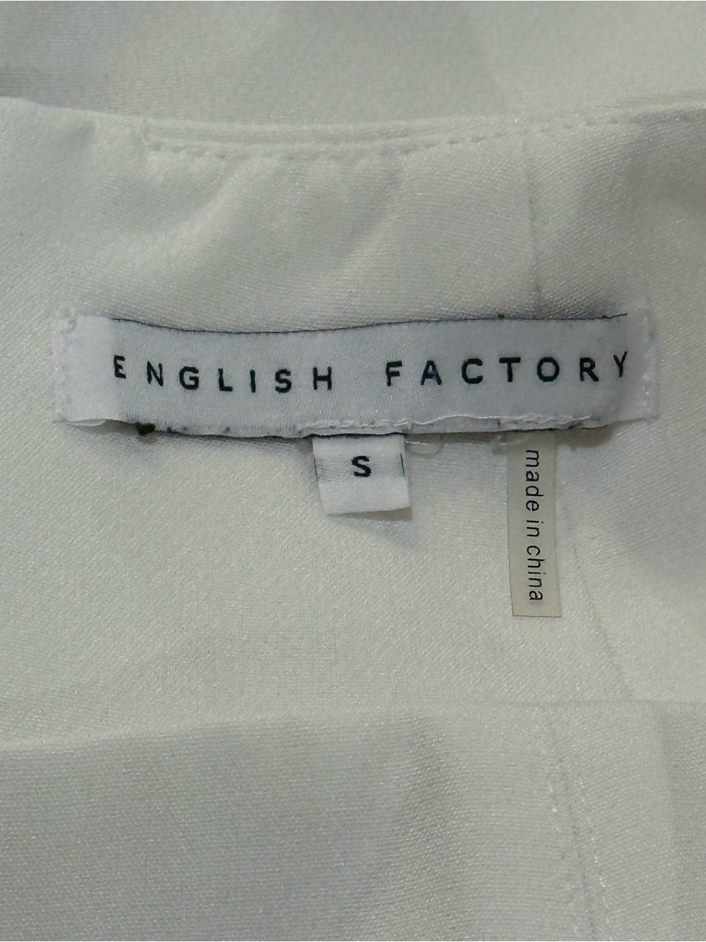 English Factory. White Ruffle Layer Mini Skort. - Picture 2 of 10